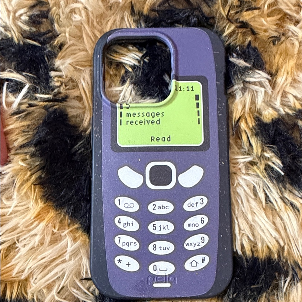 Purple Retro Cell Phone Silicone Case - pela